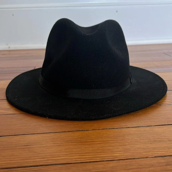 Country Gentleman Wilton Gentle Felt 100% Black Wool Fedora Hat - Size M - Picture 2 of 7